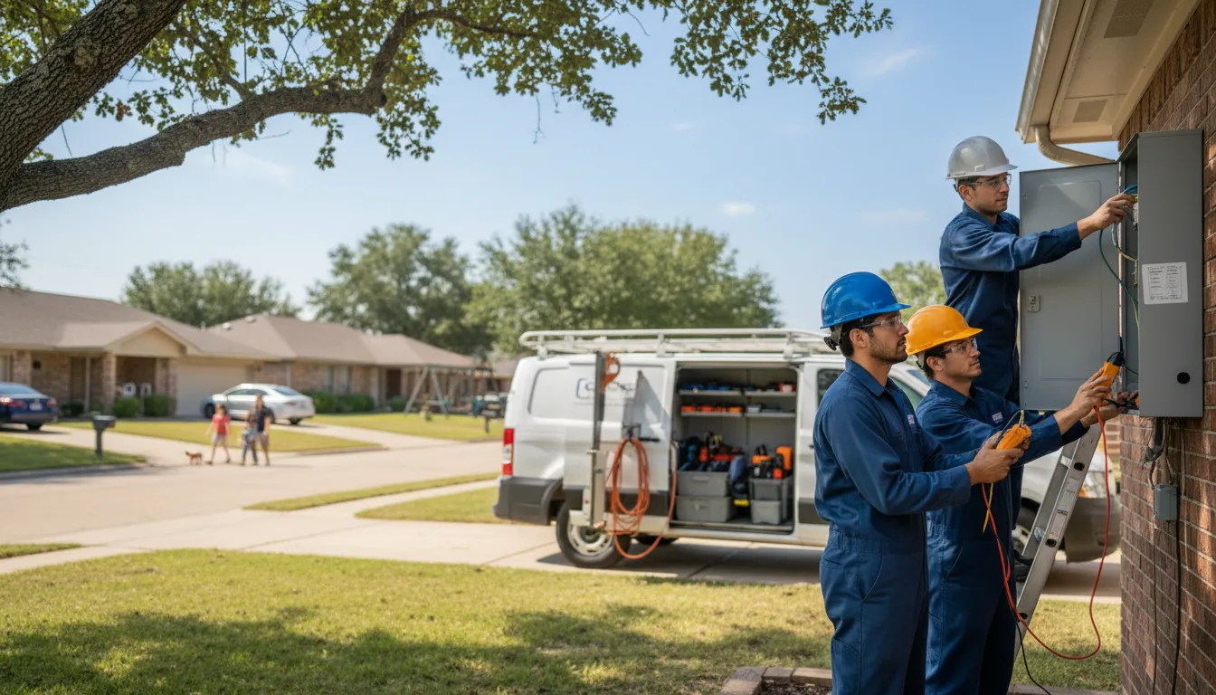 Certified electrician providing emergency electrical services in Denver City, TX
